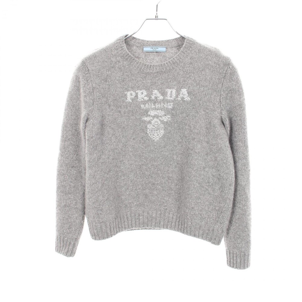 Prada Logo Crew Neck Knit P24B2Q #282227P12B